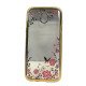 Capa Com Flor Desenho Samsung Galaxy J7 2017 J730 Dourado